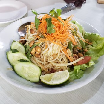 Noodle Wave - Papaya peanut salad - SO GOOD! Highly recommend! - Thai Near Me - Frisco, Texas Noodle Wave - Papaya peanut salad - SO GOOD! Highly recommend! - Thai Near Me - Frisco, Texas