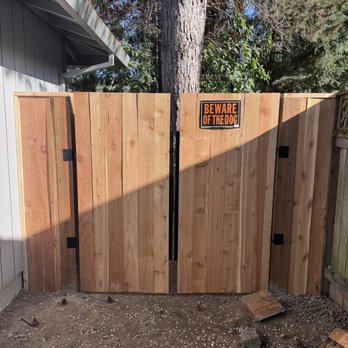 Empire Fence and Decks - Our new double door gate - Fences & Gates Near Me