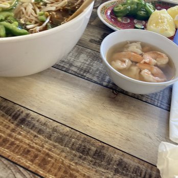 Pho 87 - Side of shrimp next to the large pho. - Vietnamese Near Me - Los Angeles, California Pho 87 - Side of shrimp next to the large pho. - Vietnamese Near Me - Los Angeles, California