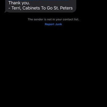 Cabinets To Go - Text from Terri at Cabinets-to-Go St. Peters - Kitchen & Bath Near Me - St. Peters, Missouri Cabinets To Go - Text from Terri at Cabinets-to-Go St. Peters - Kitchen & Bath Near Me - St. Peters, Missouri