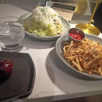 Craft Creamery - BBQ Lollipop wings, truffle fries and the granny Smith salad - Ice Cream & Frozen Yogurt Near Me - Las Vegas, Nevada Craft Creamery - BBQ Lollipop wings, truffle fries and the granny Smith salad - Ice Cream & Frozen Yogurt Near Me - Las Vegas, Nevada