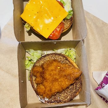 McDonald's - two sandwiches with cheese and lettuce - Fast Food Near Me - Louisville, Kentucky McDonald's - two sandwiches with cheese and lettuce - Fast Food Near Me - Louisville, Kentucky