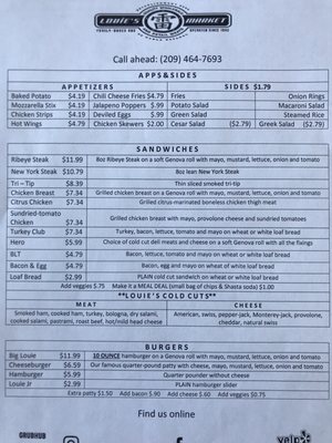Menu photo 7 Louie's Market Stockton, CA Menu photo 7 Louie's Market Stockton, CA