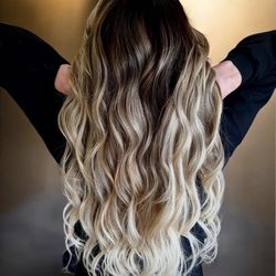 Trendz Salon and Suites  - 24" Bellami I-Tip Extensions and Balayage