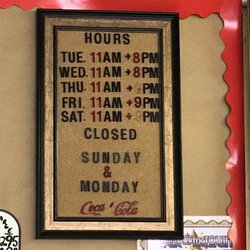 Mike and Emma's Sandwich Shop - Hours of operation