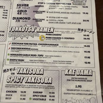Birdman Ramen - Menu - Ramen Near Me - Chicago, Illinois