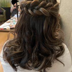 The Fox - Maid of honor hair's done by Elyse