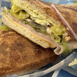 Getto Subs - #3 with added pepperjack on sourdough, toasted. Perfection!