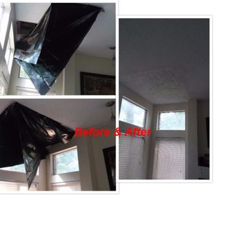 Xtreme Services - Ceiling repair from leaking tub upstairs - Handyman Near Me Xtreme Services - Ceiling repair from leaking tub upstairs - Handyman Near Me