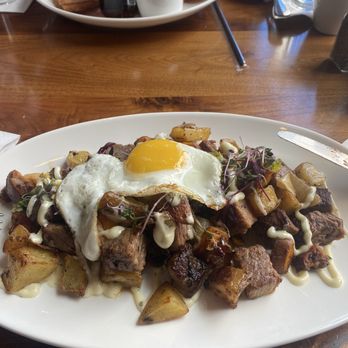 South City Kitchen - Avalon - SMOKED BRISKET HASH* - Southern Near Me - Alpharetta, Georgia South City Kitchen - Avalon - SMOKED BRISKET HASH* - Southern Near Me - Alpharetta, Georgia