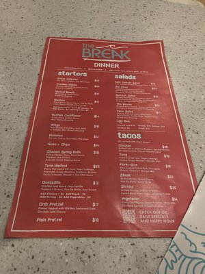 Menu photo 8 The Break Asbury Park, NJ