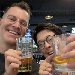 Beerhead Bar & Eatery - Mom and me having a great time hanging out.