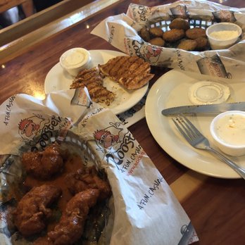 Roosters - Boneless Hot wings, Grilled "chicken fingers" and fried pickles - Chicken Wings Near Me - Columbus, Ohio