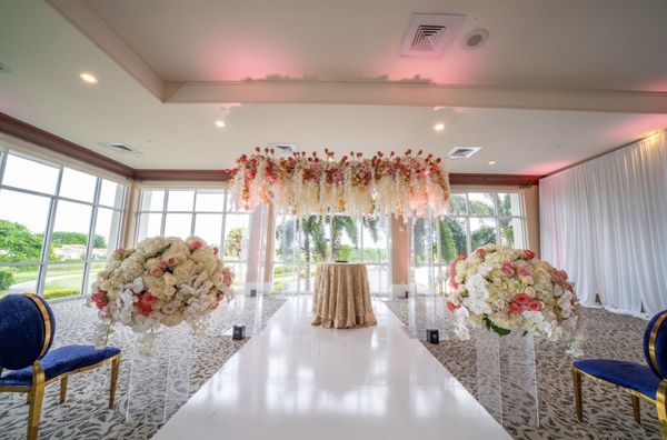 Church ceremony decor and floral design