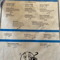 Blinker's Diner - Menu