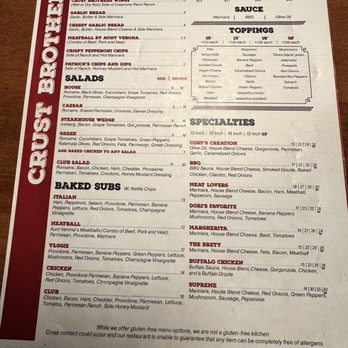 Crust Brothers Pizza - Menu - Pizza Near Me - Scottsdale, Arizona Crust Brothers Pizza - Menu - Pizza Near Me - Scottsdale, Arizona