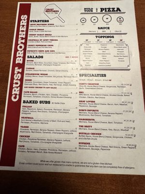 Menu photo 2 Crust Brothers Pizza Scottsdale, AZ Menu photo 2 Crust Brothers Pizza Scottsdale, AZ