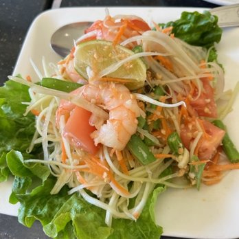 Rice By Mama - Papaya salad with shrimp. - Thai Near Me - Ventura, California