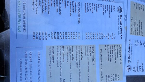 Menu photo 6 Rooted Coffee Pleasant Hill, CA Menu photo 6 Rooted Coffee Pleasant Hill, CA