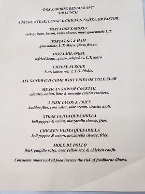 Menu photo 6 Dos Sabores Fort Myers, FL