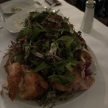 Zuni Café - Zuni Roast Chicken for Two with Bread Salad - Italian Near Me - San Francisco, California Zuni Café - Zuni Roast Chicken for Two with Bread Salad - Italian Near Me - San Francisco, California