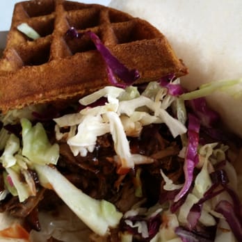 CreativEats - Pulled pork waffle sandwich - New American Near Me - Hawthorne, California