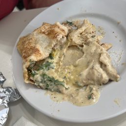 a plate of food on a table