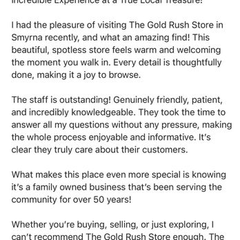 The Gold Rush Store - A real testimonial of how great the Gold Rush store is - Jewelry Near Me - Franklin, Tennessee The Gold Rush Store - A real testimonial of how great the Gold Rush store is - Jewelry Near Me - Franklin, Tennessee