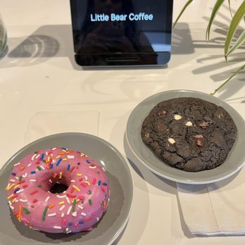 Little Bear Coffee - Sprinkle donut and gluten free cookie - Coffee & Tea Near Me - Albuquerque, New Mexico