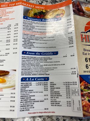 Menu photo 1 Hill Top Pizza Pottstown, PA Menu photo 1 Hill Top Pizza Pottstown, PA