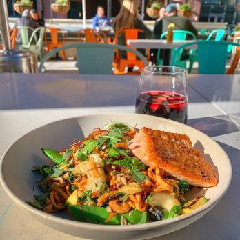 Flower Child - Glow bowl w/salmon - Salad Near Me - Charlotte, North Carolina Flower Child - Glow bowl w/salmon - Salad Near Me - Charlotte, North Carolina