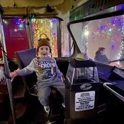 Connecticut Trolley Museum - Inside the trolley