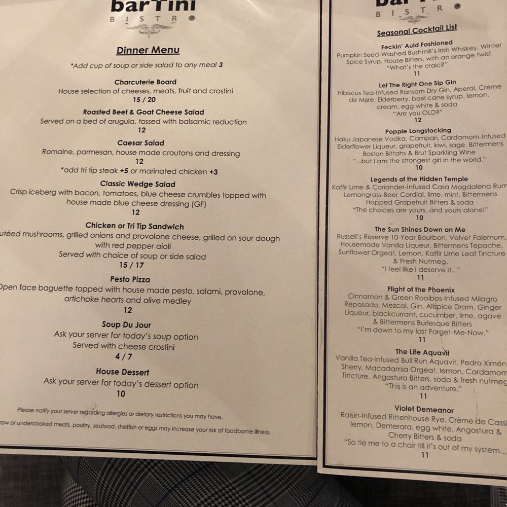 barTini bistro - Cocktail Bars Near Me - Eugene, Oregon