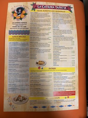 Menu photo 3 La Catrina Tapatia DeBary, FL Menu photo 3 La Catrina Tapatia DeBary, FL
