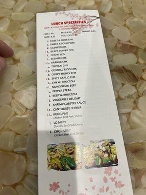 Menu photo 1 China Ink San Tan Valley, AZ