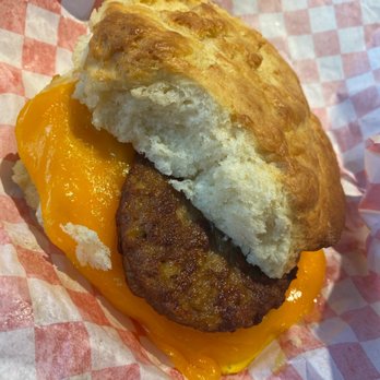 Biscuit Bitch - Vegetarian Bitchwich (Veggie Sausage) - Breakfast & Brunch Near Me - Seattle, Washington Biscuit Bitch - Vegetarian Bitchwich (Veggie Sausage) - Breakfast & Brunch Near Me - Seattle, Washington