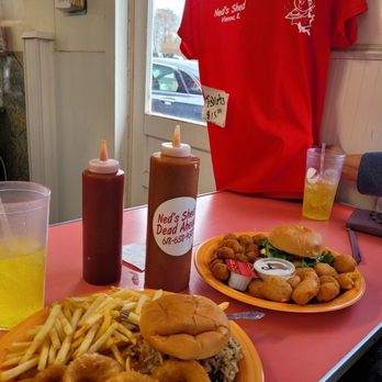 Ned's Shed - Both lunches & Ned's T-shirt. - Burgers Near Me - Vienna, Illinois Ned's Shed - Both lunches & Ned's T-shirt. - Burgers Near Me - Vienna, Illinois