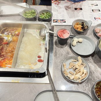 Liuyishou Hotpot - All you can eat with two broth flavors (spicy and herbal) - Chinese Near Me - Plano, Texas