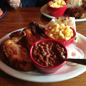 Birds - 1/2 chicken, baked beans & Mac n' cheese=comfort food for a cold day. - New American Near Me - Los Angeles, California