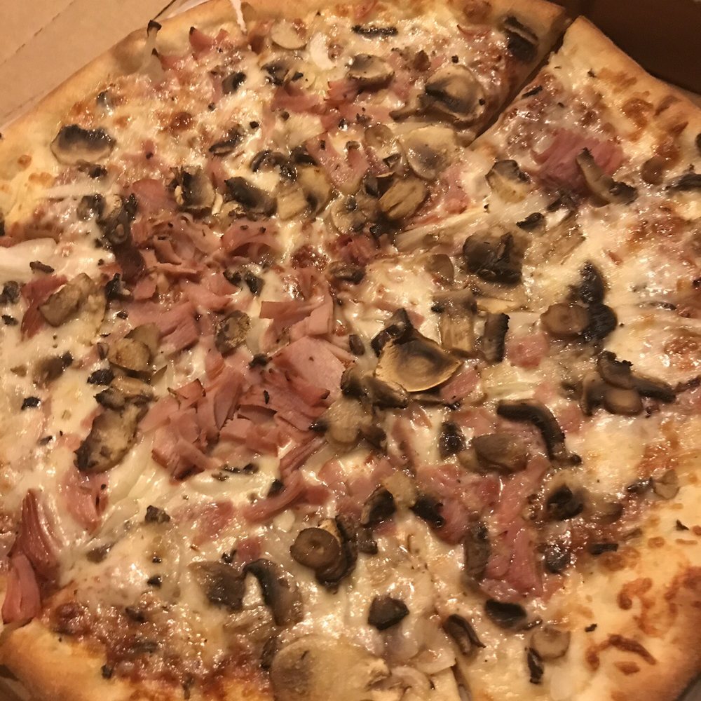 Bens Pizza - Medium napolitana (thin crust) pizza with ham, onion, mushrooms - Pizza Near Me - Surprise, Arizona Bens Pizza - Medium napolitana (thin crust) pizza with ham, onion, mushrooms - Pizza Near Me - Surprise, Arizona