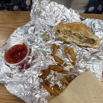 Five Guys - Chowing through a single Cheeseburger& Little Cajun Fries!! - Burgers Near Me - Concord, North Carolina