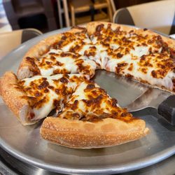 Valentino's Pizza - Beef topping extra cheese pizza