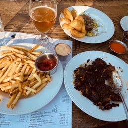 French fries, tuna tartare, & bomb ass Brussels sprouts! French fries, tuna tartare, & bomb ass Brussels sprouts!