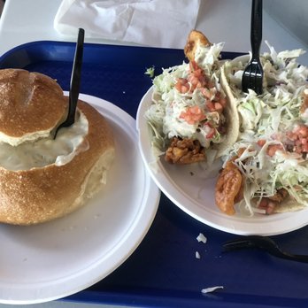 Harbor Fish & Chips - Clam Chowder and Fish Tacos, looks better than it tasted!! - Fish & Chips Near Me - Oceanside, California Harbor Fish & Chips - Clam Chowder and Fish Tacos, looks better than it tasted!! - Fish & Chips Near Me - Oceanside, California