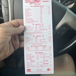Tally-Ho Drive In - Menu July 2022
