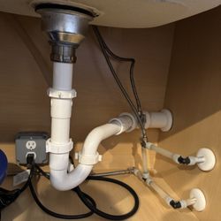 Nathan’s Handyman Service - Installed plumbing lines and shutoff valves for customer underneath there kitchen sink