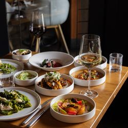 The Den at Nita Lake Lodge - A spread of our new summer menu!