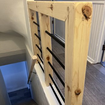 A Y Construction - Custom banister , this was a fun build ! - Drywall Installation & Repair Near Me
