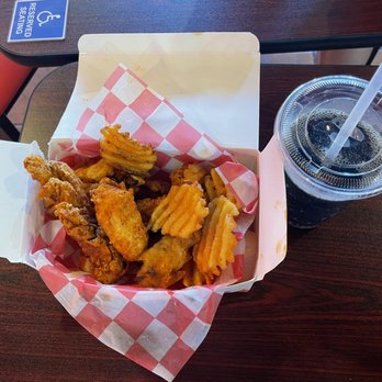 Hangry Joe's - Chicken Fingers Combo (includes Waffle Fries & Fountain Soda) for $15.95 - Fast Food Near Me - Rockville, Maryland
