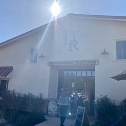 Exterior outside entrance of Dante Robere Vineyards - The entrance (the sun was too bright) - Livermore, California Exterior outside entrance of Dante Robere Vineyards - The entrance (the sun was too bright) - Livermore, California